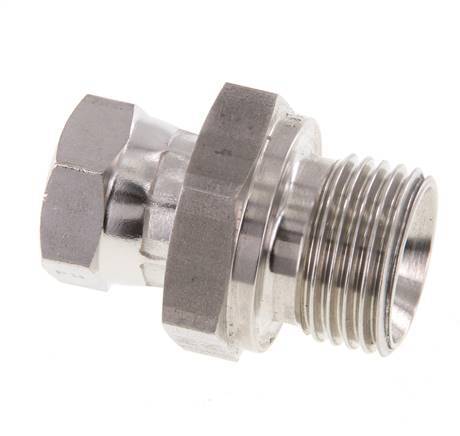 G 1/4'' x G 1/2'' F/M RVS Neusstuk 350 Bar - Hydrauliek