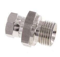 G 1/4'' x G 1/2'' F/M RVS Neusstuk 350 Bar - Hydrauliek