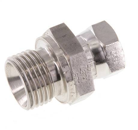 G 1/4'' x G 1/2'' F/M RVS Neusstuk 350 Bar - Hydrauliek