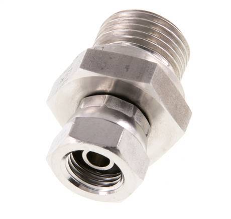 G 1/4'' x G 1/2'' F/M RVS Neusstuk 350 Bar - Hydrauliek