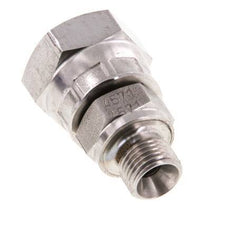 G 1/4'' x G 1/8'' F/M RVS Neusstuk 400 Bar - Hydrauliek