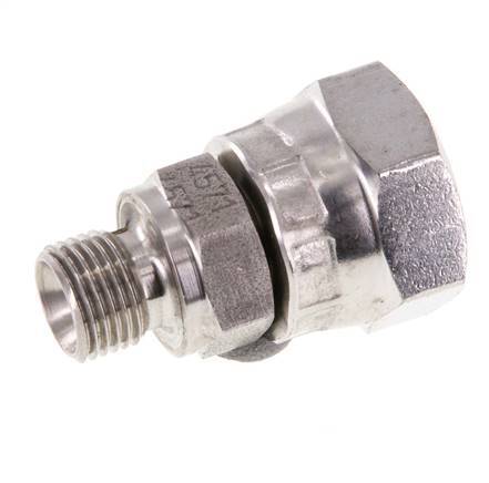 G 1/4'' x G 1/8'' F/M RVS Neusstuk 400 Bar - Hydrauliek