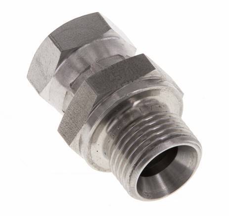 G 1/4'' x G 3/8'' F/M RVS Neusstuk 325 Bar - Hydrauliek