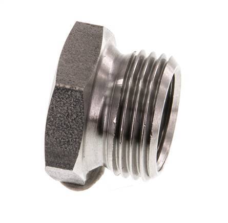 G 1/4'' x G 3/8'' F/M RVS Verloopring 40 Bar