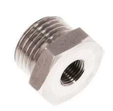 G 1/8'' x G 1/2'' F/M RVS Verloopring 40 Bar
