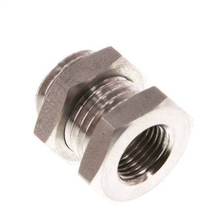 G 1/8'' x G 1/4'' F/M Stainless steel Bulkhead Fitting 40 Bar