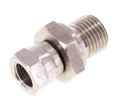 G 1/8'' x G 1/4'' F/M Stainless steel Reducing Adapter 350 Bar - Hydraulic