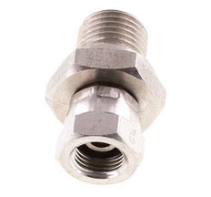 G 1/8'' x G 1/4'' F/M Stainless steel Reducing Adapter 350 Bar - Hydraulic