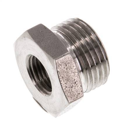 G 1/8'' x G 3/8'' F/M RVS Verloopring 40 Bar