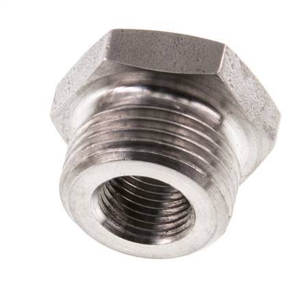 G 1/8'' x G 3/8'' F/M RVS Verloopring 40 Bar