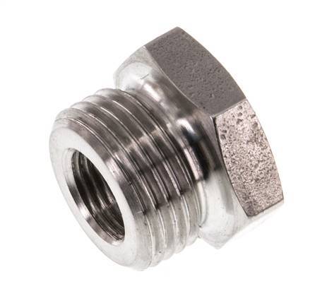 G 1/8'' x G 3/8'' F/M RVS Verloopring 40 Bar
