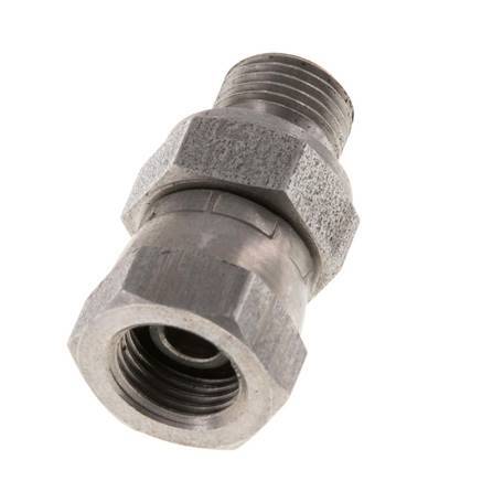 G 1/8'' F/M RVS Neusstuk 400 Bar - Hydrauliek