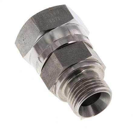 G 3/4'' x G 1/2'' F/M RVS Neusstuk 175 Bar - Hydrauliek
