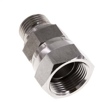 G 3/4'' x G 1/2'' F/M RVS Neusstuk 175 Bar - Hydrauliek
