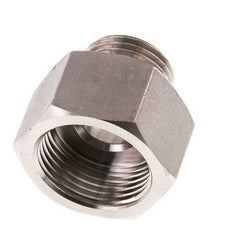 G 3/4'' x G 1/2'' F/M RVS Verloopring 40 Bar