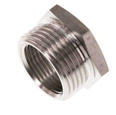 G 3/4'' x G 1'' F/M RVS Verloopring 40 Bar