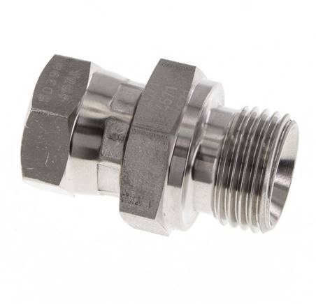G 3/8'' x G 1/2'' F/M RVS Neusstuk 350 Bar - Hydrauliek