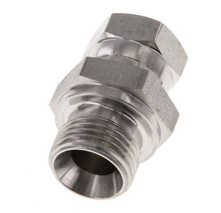 G 3/8'' x G 1/2'' F/M RVS Neusstuk 350 Bar - Hydrauliek
