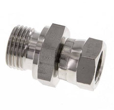 G 3/8'' x G 1/2'' F/M RVS Neusstuk 350 Bar - Hydrauliek
