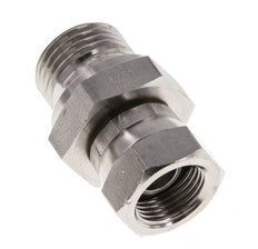 G 3/8'' x G 1/2'' F/M RVS Neusstuk 350 Bar - Hydrauliek