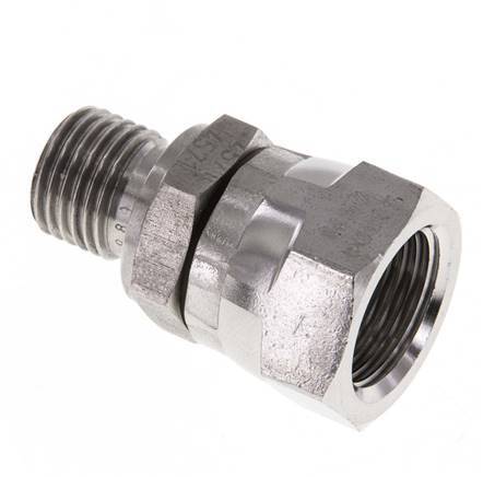 G 3/8'' x G 1/4'' F/M RVS Neusstuk 350 Bar - Hydrauliek