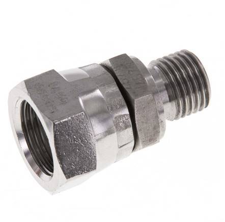 G 3/8'' x G 1/4'' F/M RVS Neusstuk 350 Bar - Hydrauliek