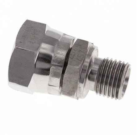 G 3/8'' x G 1/4'' F/M RVS Neusstuk 350 Bar - Hydrauliek