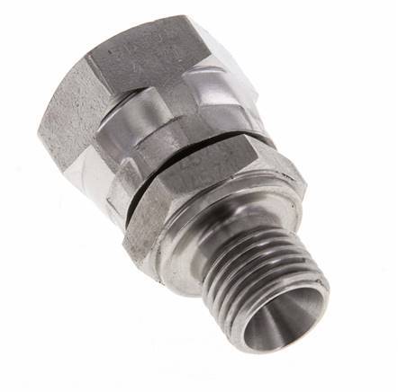 G 3/8'' x G 1/4'' F/M RVS Neusstuk 350 Bar - Hydrauliek