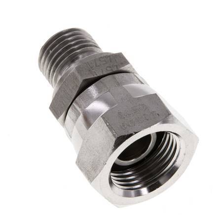 G 3/8'' x G 1/4'' F/M RVS Neusstuk 350 Bar - Hydrauliek