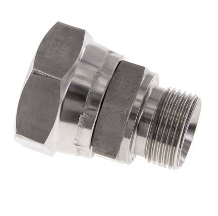 G 1'' x G 3/4'' F/M RVS Neusstuk 150 Bar - Hydrauliek