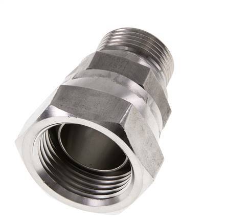 G 1'' x G 3/4'' F/M RVS Neusstuk 150 Bar - Hydrauliek