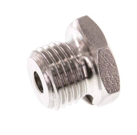 M5 x G 1/4'' F/M RVS Verloopring 40 Bar