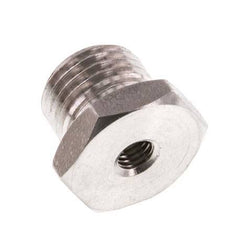 M5 x G 1/4'' F/M RVS Verloopring 40 Bar