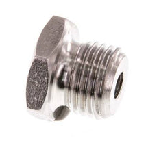 M5 x G 1/4'' F/M RVS Verloopring 40 Bar