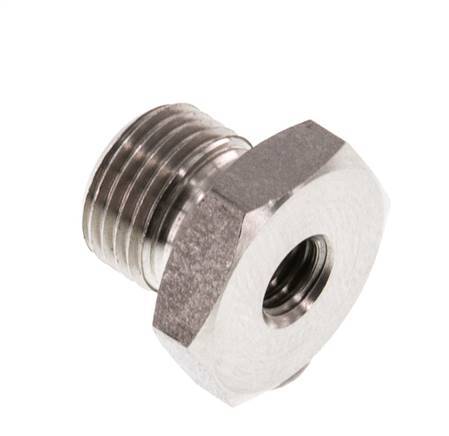 M5 x G 1/8'' F/M RVS Verloopring 40 Bar