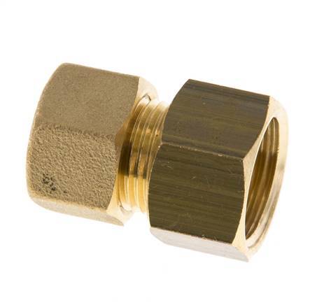 G 1/2'' x 12mm Messing Rechte Knelfitting 75 Bar DIN EN 1254-2