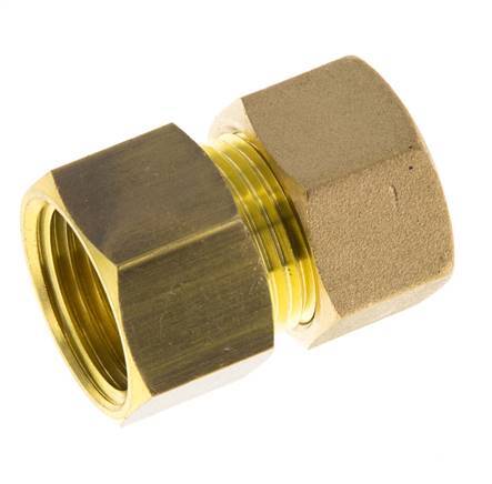 G 1/2'' x 14mm Brass Straight Compression Fitting 89 Bar DIN EN 1254-2