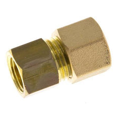 G 1/4'' x 10mm Messing Rechte Knelfitting 95 Bar DIN EN 1254-2