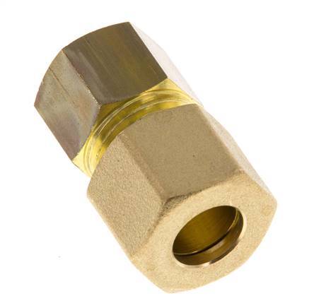 G 1/4'' x 10mm Messing Rechte Knelfitting 95 Bar DIN EN 1254-2