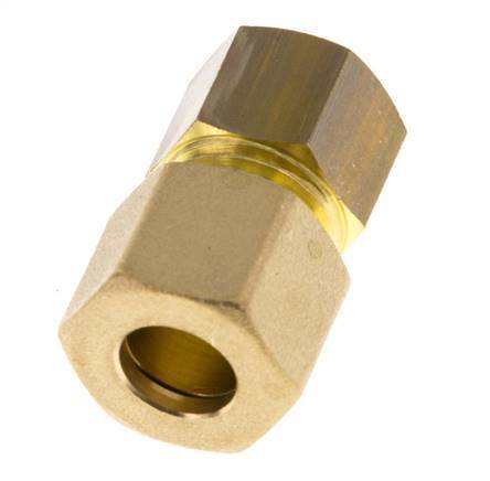 G 1/4'' x 10mm Messing Rechte Knelfitting 95 Bar DIN EN 1254-2