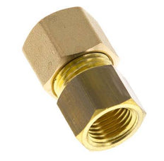 G 1/4'' x 10mm Messing Rechte Knelfitting 95 Bar DIN EN 1254-2
