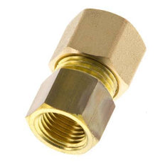 G 1/4'' x 10mm Messing Rechte Knelfitting 95 Bar DIN EN 1254-2