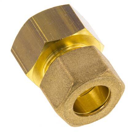 G 3/4'' x 16mm Messing Rechte Knelfitting 76 Bar DIN EN 1254-2