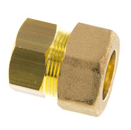 G 3/4'' x 22mm Brass Straight Compression Fitting 54 Bar DIN EN 1254-2