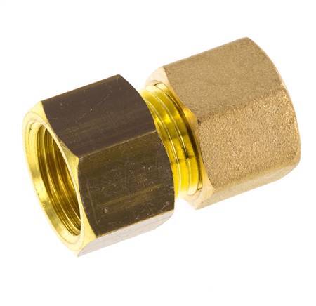 G 3/8'' x 10mm Messing Rechte Knelfitting 95 Bar DIN EN 1254-2