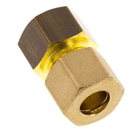 G 3/8'' x 10mm Messing Rechte Knelfitting 95 Bar DIN EN 1254-2