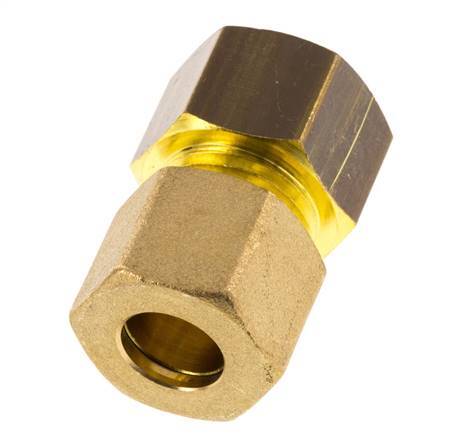 G 3/8'' x 10mm Messing Rechte Knelfitting 95 Bar DIN EN 1254-2