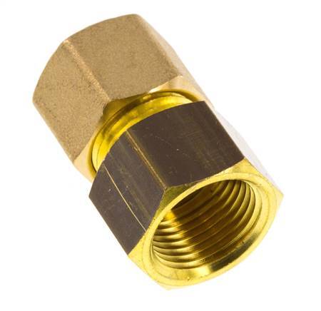 G 3/8'' x 10mm Messing Rechte Knelfitting 95 Bar DIN EN 1254-2