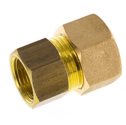 G 3/8'' x 14mm Messing Rechte Knelfitting 89 Bar DIN EN 1254-2