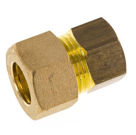 G 3/8'' x 14mm Messing Rechte Knelfitting 89 Bar DIN EN 1254-2